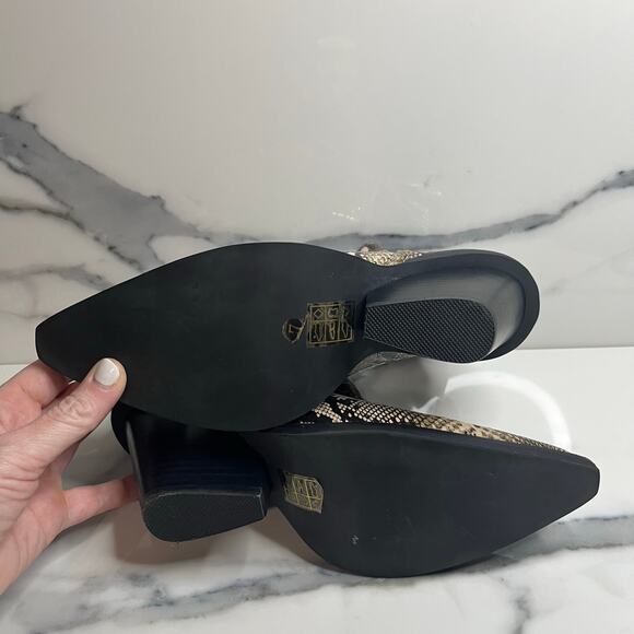 Jeffrey Campbell x Free People Women's Snakeskin Festival Boho Ankle Boots Sz 7 - Picture 8 of 8